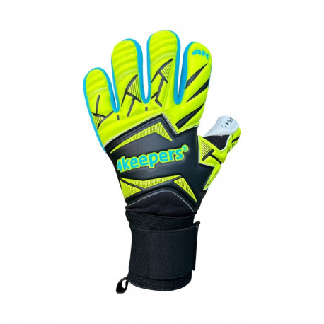 4Keepers väravavahikindad Force V5 25 Wave NC 8, mustad-neoonrohelised