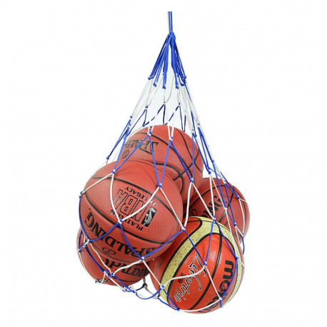 Siatka na 10 piłek NO10 biało-niebieska BCN-810BD