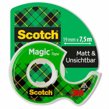 Scotch Magic teibidosaator 8-1975D 19mm7.5m, matt läbipaistev