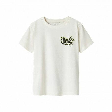Child's Short Sleeve T-Shirt Name It Nkmmakai Jaws Nreg Box Sky - 6 Years