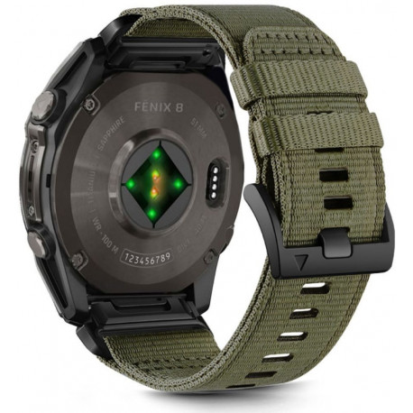 Tech-Protect kellarihm Nylon Classic Garmin fenix 5X/5X Plus/6X/6X Pro/7X/8 51mm, olive green