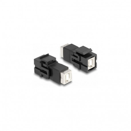 "Keystone Modul USB 2.0 Typ-B Buchse zu USB 2.0 Typ-B Buchse schwarz"