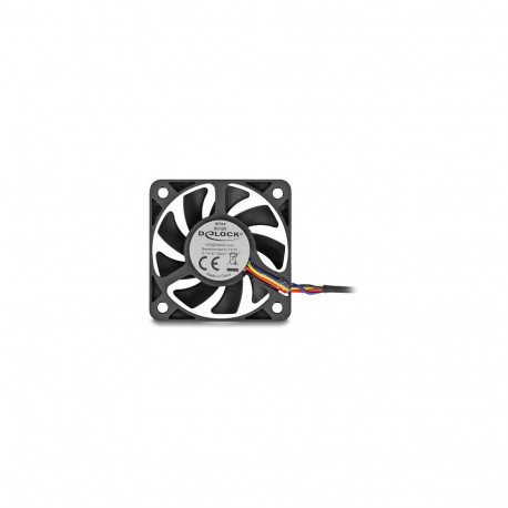 "Delock Axiallüfter 12 V DC, 50 x 50 x 10 mm schwarz"