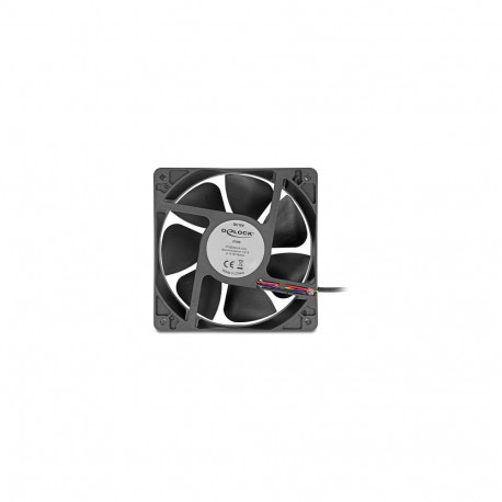 Aksiaalventilaator 12V DC 120x120x38mm, must