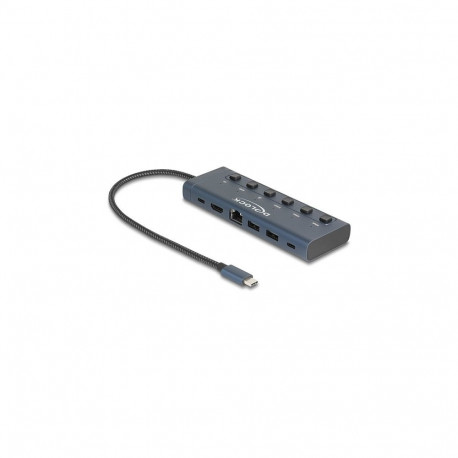 USB Type-C™ dokkimisjaam 4K - HDMI / USB / Gigabit LAN / PD 3.0 90 W lülitiga