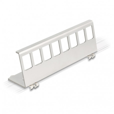 "Keystone Metall Halterung 8 Port für Hutschiene"