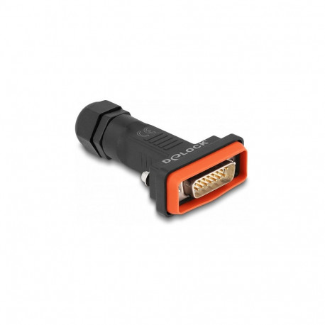 D-Sub 15 Pin veekindel pistik korpusega IP67