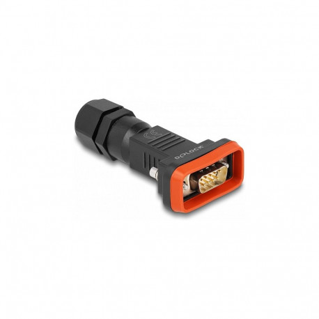 D-Sub 9 pin pistik korpusega IP67 veekindel