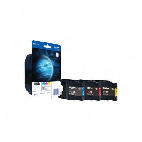 Brother tindikassettide komplekt LC1280XLRBWBP, must, kollane, tsüaan, magenta
