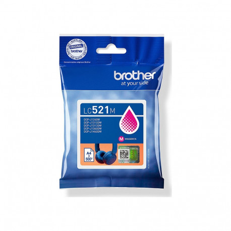 Brother LC-521M magenta tindikassett (u 500 lehekülge)