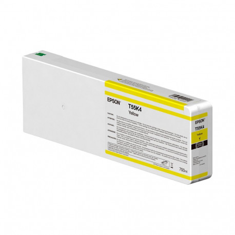 "Epson Tintenpatrone UltraChrome HDX/HD yellow 700 ml T 55K4"