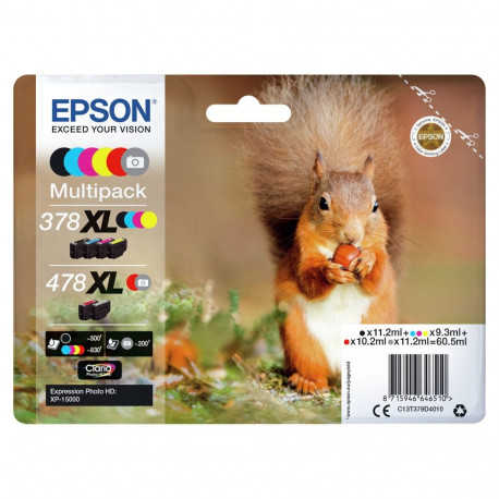 "Epson Tintenpatronen Multipack 478XL (6 Farben)"