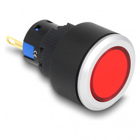 "16 mm Kunststoff Signallampe rot / Lötversion"