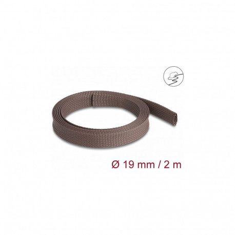 "Geflechtschlauch nagerfest dehnbar 2 m x 19 mm braun"