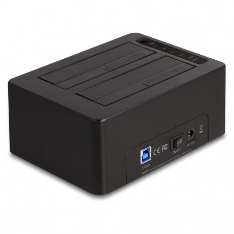 "USB Dual Dockingstation für 2 x SATA HDD / SSD mit Klon- und Löschfunktion"
