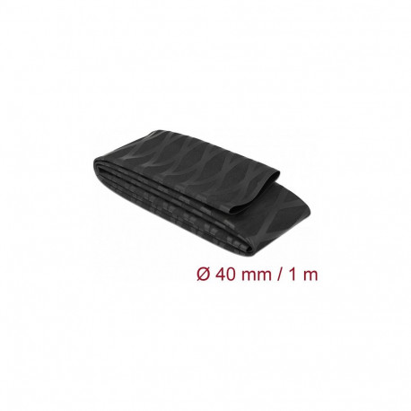 "Schrumpfschlauch X-Muster rutschfest 1 m x 40 mm schwarz"