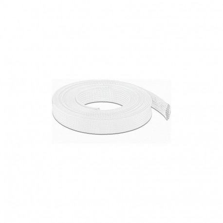 "Geflechtschlauch dehnbar 10 m x 19 mm weiß"