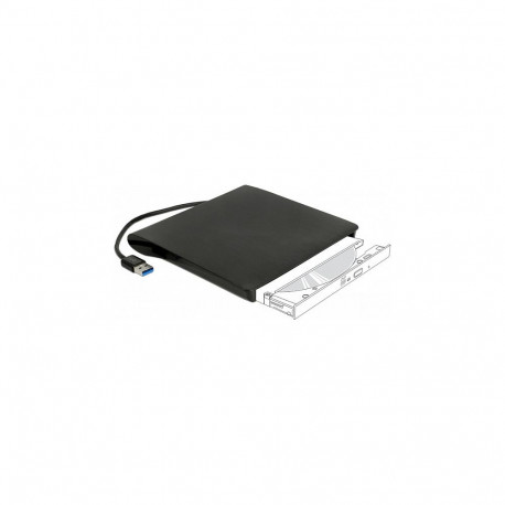 "Externes Gehäuse für 5.25? Ultra Slim SATA Laufwerke 9,5 mm zu USB Typ-A Stecker"