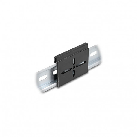 "Aluminium Montageclip für Hutschiene 60,0 x 47,8 mm schwarz"