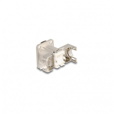 D-tüüpi RJ45 paneelipesa LSA-ühendusega Cat.6A STP metallist