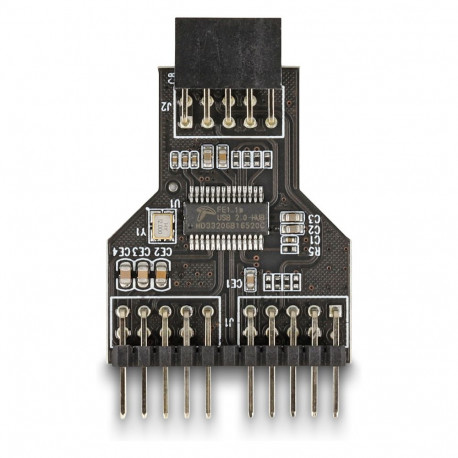 Delock USB 2.0 jaotur 9 Pin pesast 2 x 9 Pin pistikuks