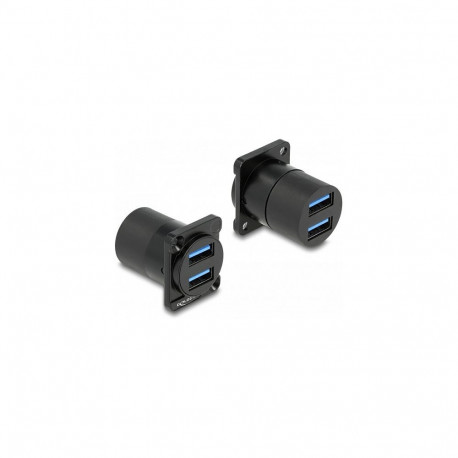 "D-Typ Modul USB 5 Gbps Typ-A 2 x Buchse zu 2 x Buchse"