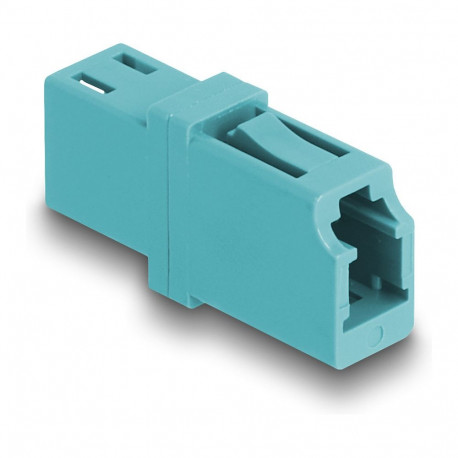 "Delock LWL Kupplung LC Simplex Buchse zu LC Simplex Buchse OM3 aqua"