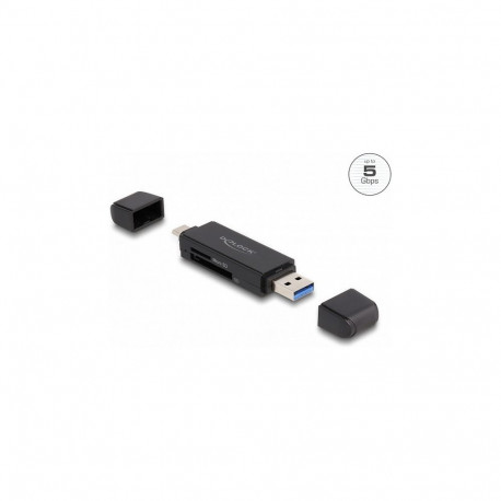 Kaardilugeja SuperSpeed USB 5 Gbps USB Type-C™ / Type-A SD- ja microSD-mälukaartidele