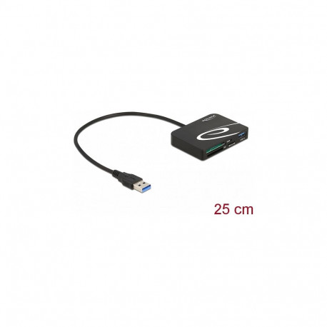 "Delock Card Reader für XQD / SD / Micro SD Speicherkarten + USB Typ-A Port"