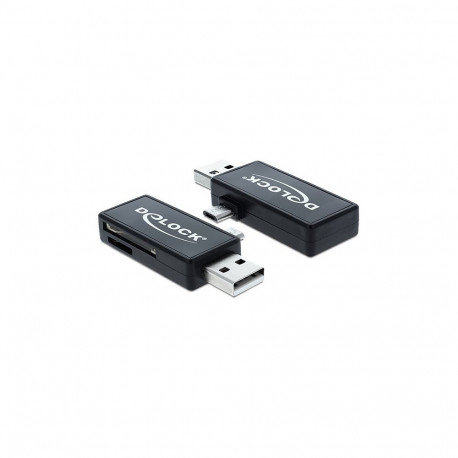 Delock Micro USB OTG mälukaardilugeja + USB A pistik