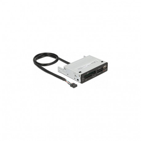 3.5" USB 2.0 kaardilugeja, 5 pesa + 1 × USB 2.0 Type-A pesa