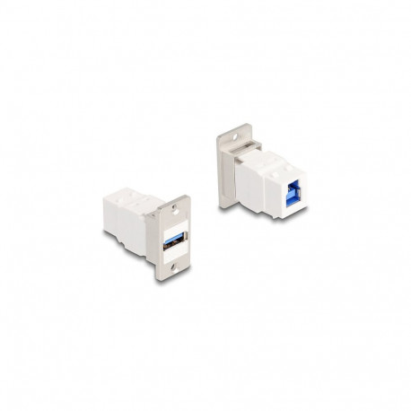"Panel Mount USB 5 Gbps Typ-A Buchse zu USB Typ-B Buchse konisch"