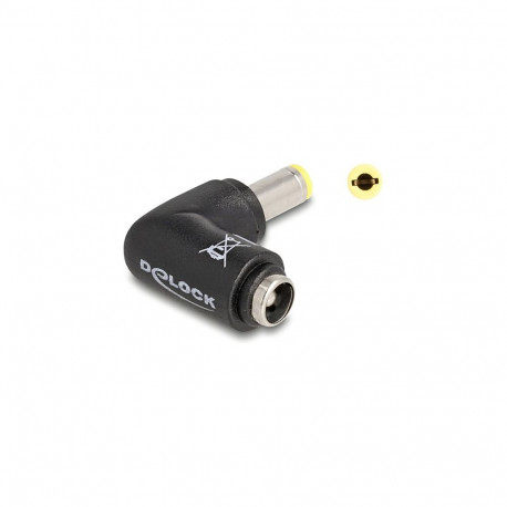 "DC Adapter 5,5 x 2,5 mm Stecker zu 5,5 x 2,5 mm Buchse 90° gewinkelt"