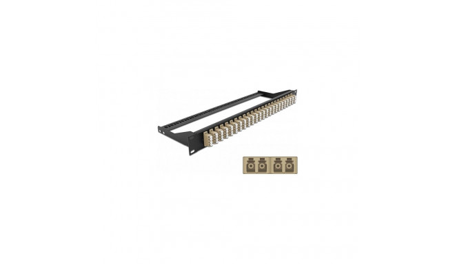 "Delock 19? LWL Patchpanel 24 Port LC Quad beige"