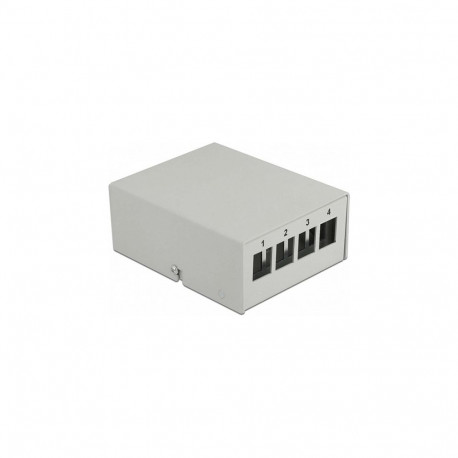 "Keystone Patchpanel 4 Port grau"