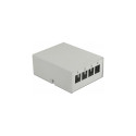 "Delock Keystone Patchpanel 4 Port grau"