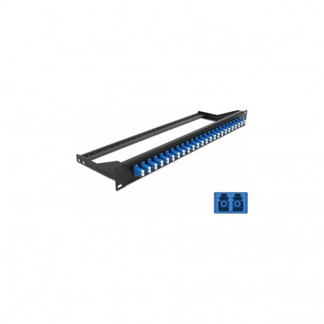"Delock 19? LWL Patchpanel 24 Port LC Duplex blau"