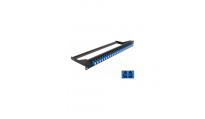 "Delock 19? LWL Patchpanel 24 Port LC Duplex blau"