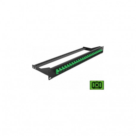 LWL patch-paneel 19" 24-porti SC Simplex, roheline
