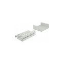 "Delock Keystone Patchpanel 8 Port grau"