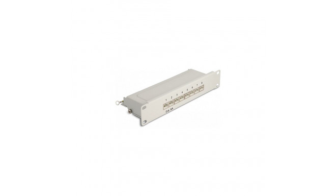"Delock 10? Patchpanel 8 Port Cat.6A 1 HE grau"