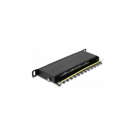 "Delock 10? Patchpanel 8 Port Cat.6A 0,5 HE schwarz"