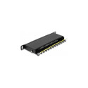 "Delock 10? Patchpanel 8 Port Cat.6A 0,5 HE schwarz"