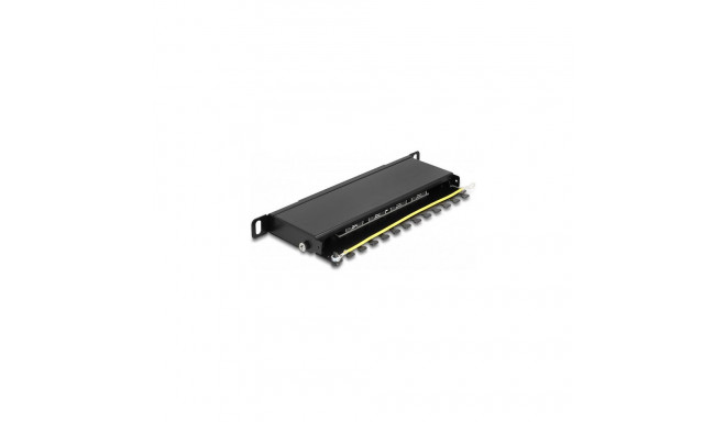 "Delock 10? Patchpanel 8 Port Cat.6A 0,5 HE schwarz"