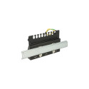 "Delock Keystone Desktop Patchpanel 12 Port schwarz"