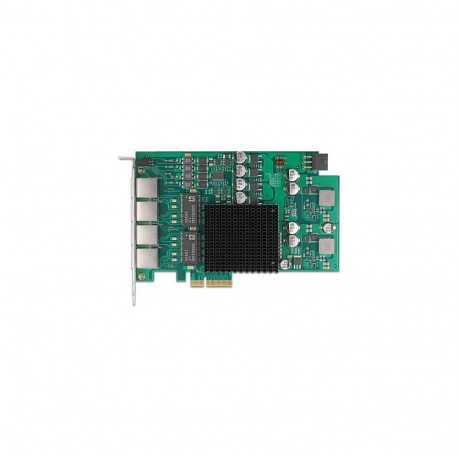 "PCI Express x4 Netzwerkkarte Gigabit LAN 4 x RJ45 mit PoE+ i350"