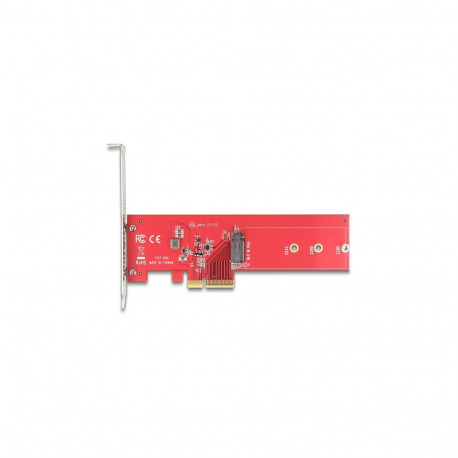 PCI Express 5.0 x4 adapterkaart 1x sisemine NVMe M.2 Key M madala profiiliga vormifaktor