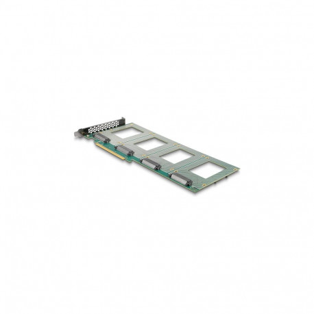 PCI Express 4.0 x16 kaart 4 x sisemise U.2 NVMe SFF-8639 jaoks - bifurkatsioon (LxB: 288 x 122 mm)