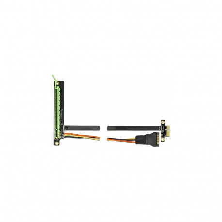 "Riser Karte PCI Express x4 zu x4 mit flexiblem Kabel 30 cm"
