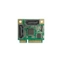 "Mini PCIe I/O PCIe half size 2 x SATA 6 Gb/s"